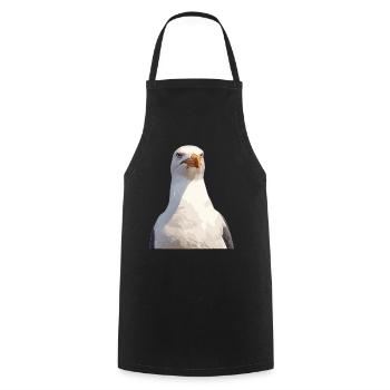 Mouettes Mouette - Tablier de cuisine - noir - Devant - AI Model Male 185 dark (185cm)