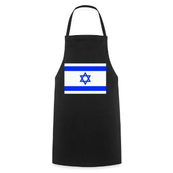 Israel Flag Flag Coat of Arms Star of David Jerusalen - Cooking Apron - black - Front - AI Model Male 185 dark (185cm)
