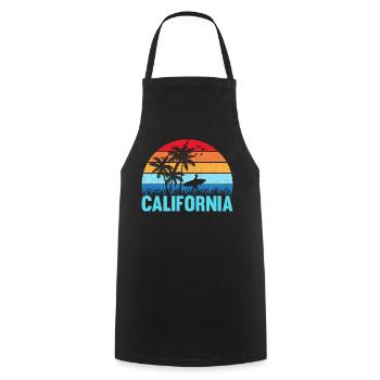California - Kochschürze - Schwarz - Vorne - AI Model Male 185 dark (185cm)