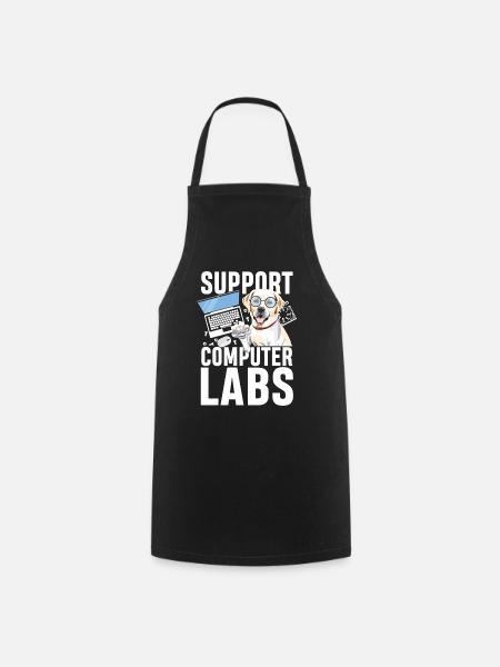 Support computer labs - Kochschürze - Schwarz