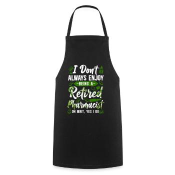 Pharmacy Tech Technician - Cooking Apron - black - Front - AI Model Male 185 dark (185cm)
