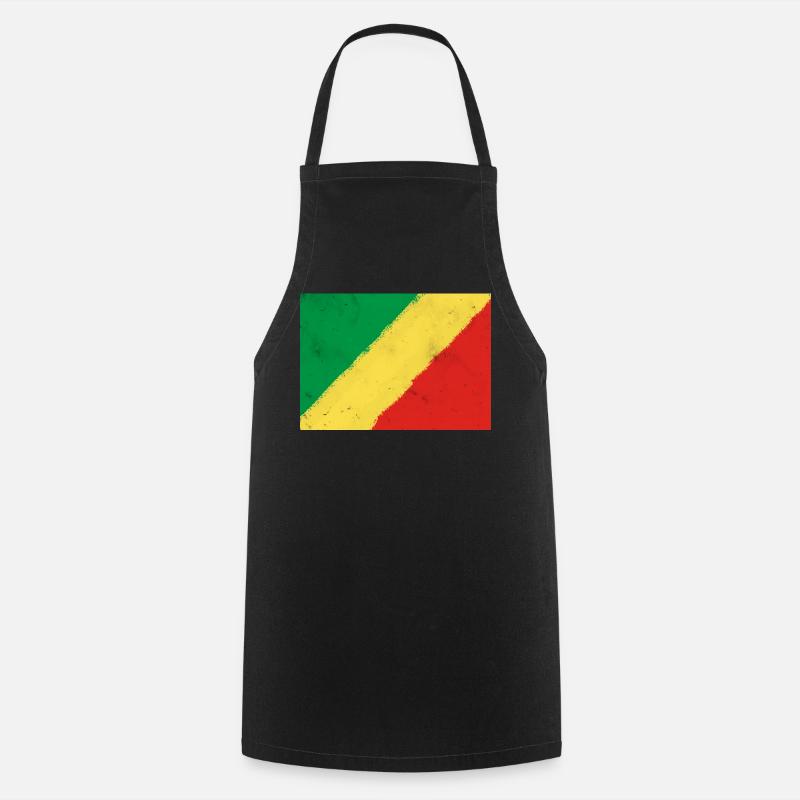 Drapeau de la République du Congo - Tablier de cuisine - noir