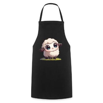 Sheep Sheep - Cooking Apron - black - Front - AI Model Male 185 dark (185cm)