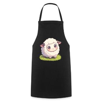 Sheep Sheep - Cooking Apron - black - Front - AI Model Male 185 dark (185cm)