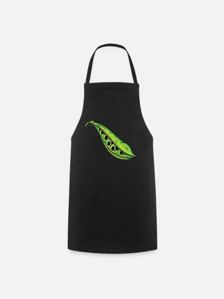 Erbsenschädel - Kochschürze - Schwarz