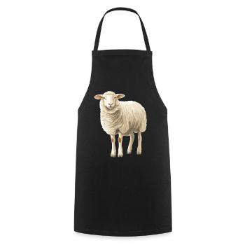 Sheep Sheep - Cooking Apron - black - Front - AI Model Male 185 dark (185cm)