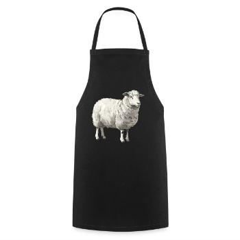 Sheep Sheep - Cooking Apron - black - Front - AI Model Male 185 dark (185cm)