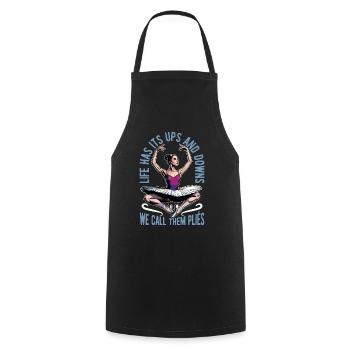 La vie de ballet a ses hauts et ses bas Danse Sport - Tablier de cuisine - noir - Devant - AI Model Male 185 dark (185cm)