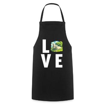 Sheep Sheep - Cooking Apron - black - Front - AI Model Male 185 dark (185cm)