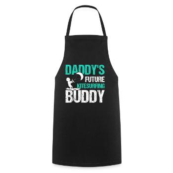 Kitesurfer Baby - Daddy's Future Kitesurfing Buddy - Cooking Apron - black - Front - AI Model Male 185 dark (185cm)