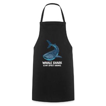 Le requin-baleine est mon animal spirituel - Tablier de cuisine - noir - Devant - AI Model Male 185 dark (185cm)