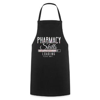 Pharmacy Tech Technician - Kochschürze - Schwarz - Vorne - AI Model Male 185 dark (185cm)