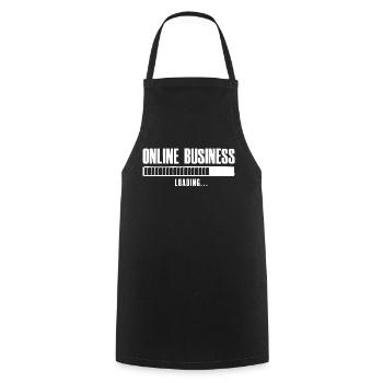 Online Business Loading Online Business Affiliate - Cooking Apron - black - Front - AI Model Male 185 dark (185cm)