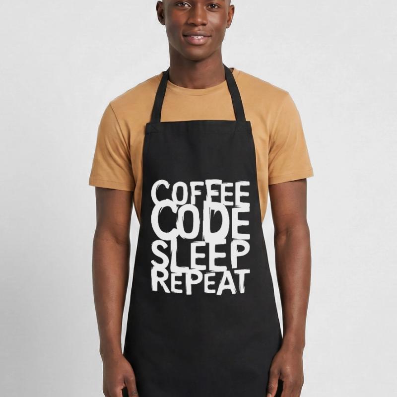 coffee code Programmer - Computer Science Work Logo Cooking Apron