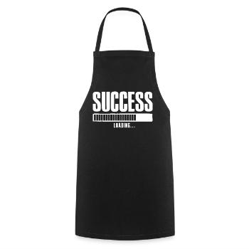 Success Loading Online Business Affiliate - Cooking Apron - black - Front - AI Model Male 185 dark (185cm)