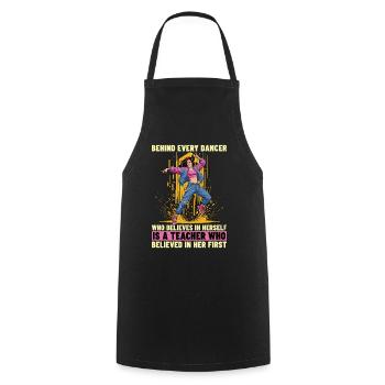 Dance Teacher Behind Every Dancer Loves Dancing - Cooking Apron - black - Front - AI Model Male 185 dark (185cm)