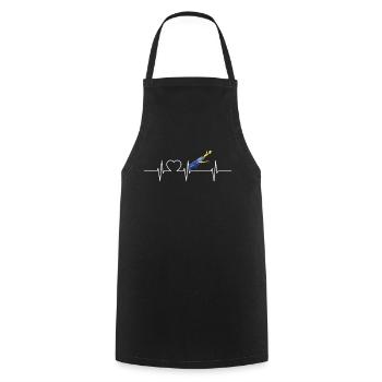 Nasal Moray Eel Ghost Moray - Cooking Apron - black - Front - AI Model Male 185 dark (185cm)