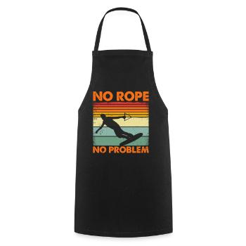 Wakeboard Wakesurf amusant - No Rope No - Tablier de cuisine - noir - Devant - AI Model Male 185 dark (185cm)