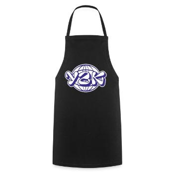 Y2K - Cooking Apron - black - Front - AI Model Male 185 dark (185cm)