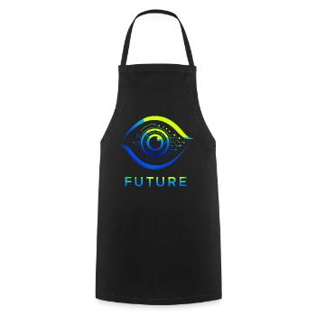 Futuristischer Kreis Technologie Design - Kochschürze - Schwarz - Vorne - AI Model Male 185 dark (185cm)
