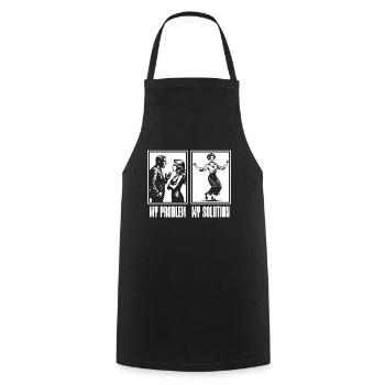 Dance Teacher My Problem My Pictogram Mom Dad - Cooking Apron - black - Front - AI Model Male 185 dark (185cm)