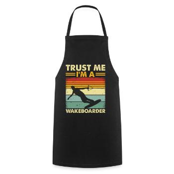 Wakeboarder Wakeboard - Croyez-moi, je suis un - Tablier de cuisine - noir - Devant - AI Model Male 185 dark (185cm)