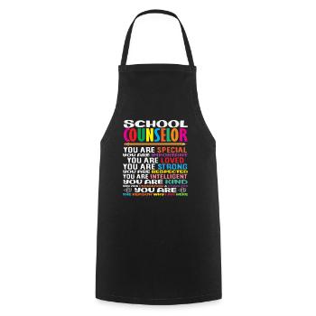 Schulberater Du Bist Besonders Geliebt - Kochschürze - Schwarz - Vorne - AI Model Male 185 dark (185cm)
