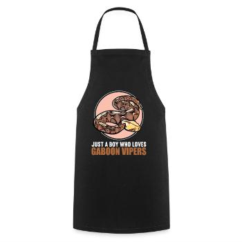 Gabon Vipers Gabon Vipers - Cooking Apron - black - Front - AI Model Male 185 dark (185cm)