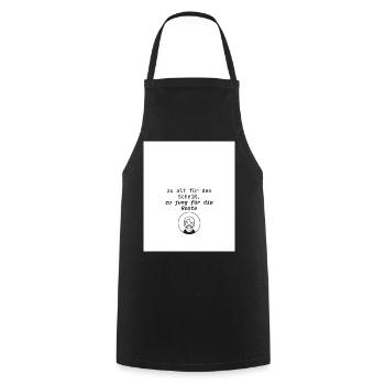 Age Sayings Humor Design - Cooking Apron - black - Front - AI Model Male 185 dark (185cm)