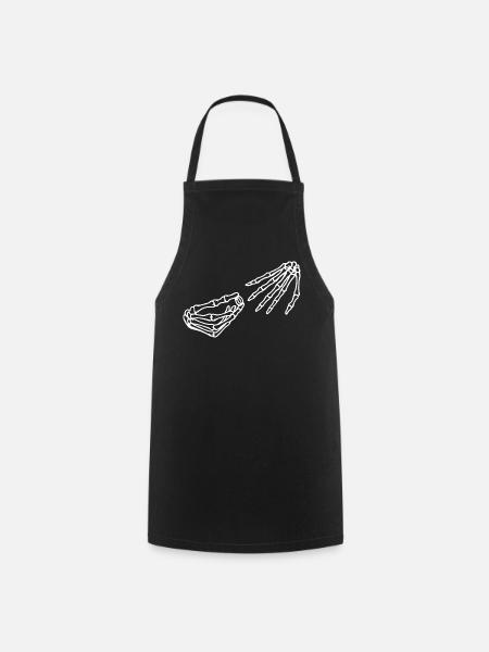 Ätherisches Skelett Hand- und Knochendesign - Kochschürze - Schwarz