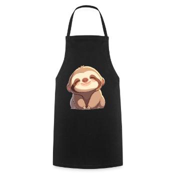 Sloths Sloth - Cooking Apron - black - Front - AI Model Male 185 dark (185cm)
