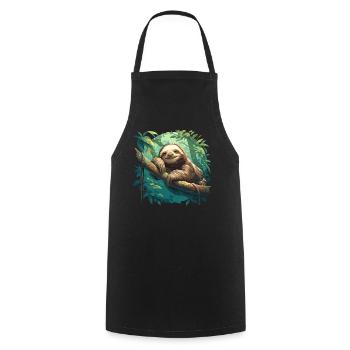 Paresseux Paresseux - Tablier de cuisine - noir - Devant - AI Model Male 185 dark (185cm)