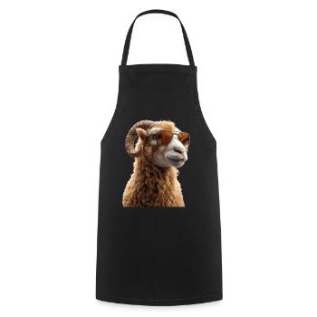 Aries mouflon Aries Wild Sheep Male Sheep - Cooking Apron - black - Front - AI Model Male 185 dark (185cm)