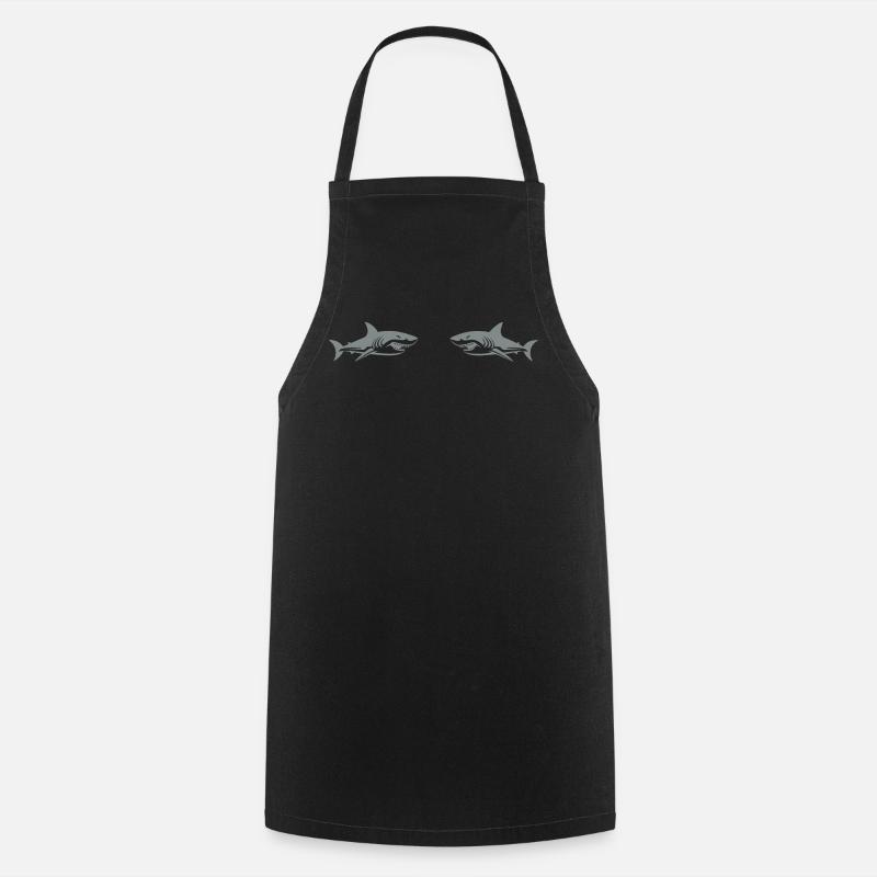 Requins - Tablier de cuisine - noir