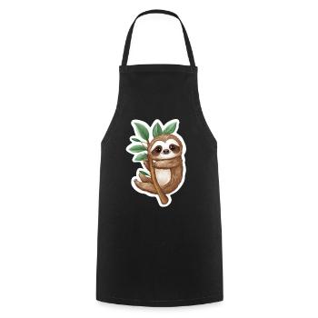 Paresse - Tablier de cuisine - noir - Devant - AI Model Male 185 dark (185cm)
