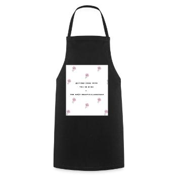 Love 12 - Cooking Apron - black - Front - AI Model Male 185 dark (185cm)