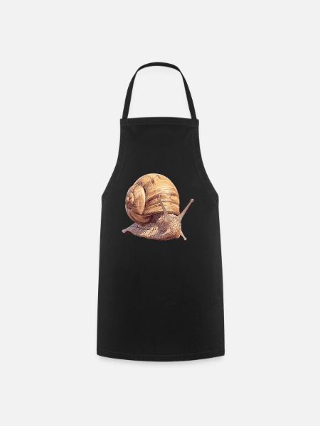 Escargots Escargot - Tablier de cuisine - noir