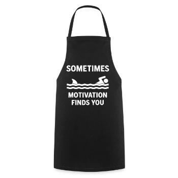 Inspirierendes Schwimm-Zitat-T-Shirt - Kochschürze - Schwarz - Vorne - AI Model Male 185 dark (185cm)