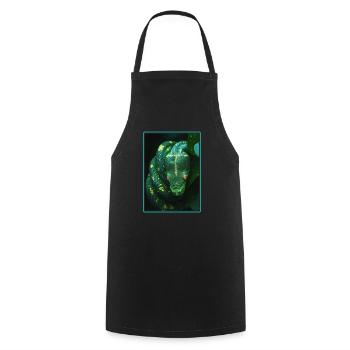 Snakes Snake - Cooking Apron - black - Front - AI Model Male 185 dark (185cm)