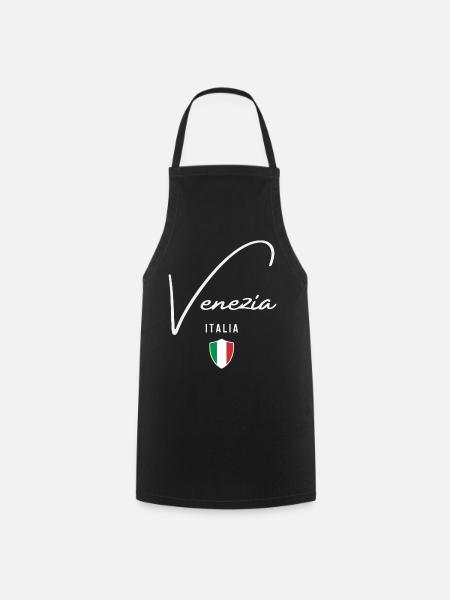 Ich liebe Venedig, Souvenir-Venedig - Kochschürze - Schwarz