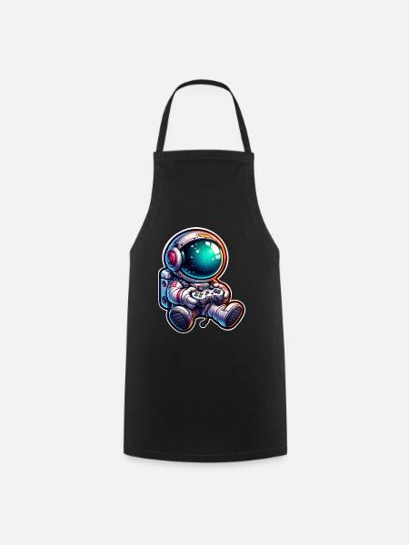 Astronaut Gaming - Kochschürze - Schwarz