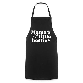 Mamas kleine beste Freundin süßes Herz-Design für Kinder - Kochschürze - Schwarz - Vorne - AI Model Male 185 dark (185cm)