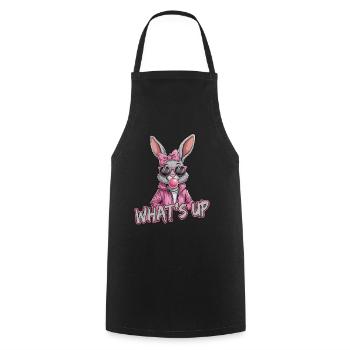 Cooler Hase Mit Sonnenbrille Und Kaugummi - - Kochschürze - Schwarz - Vorne - AI Model Male 185 dark (185cm)