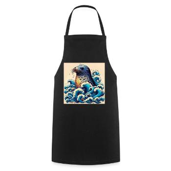 seal - Cooking Apron - black - Front - AI Model Male 185 dark (185cm)