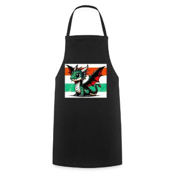 dragon - Cooking Apron - black - Front - AI Model Male 185 dark (185cm)