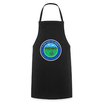 Fun Squirrel Fact - Cooking Apron - black - Front - AI Model Male 185 dark (185cm)