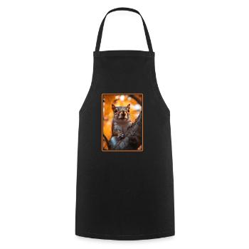 Squirrel - Cooking Apron - black - Front - AI Model Male 185 dark (185cm)