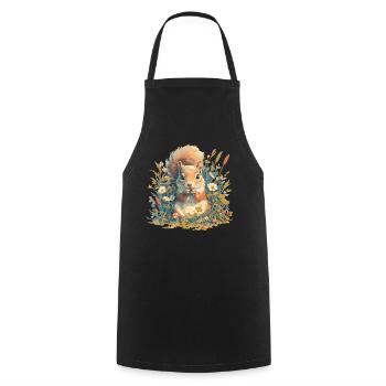 Squirrel - Cooking Apron - black - Front - AI Model Male 185 dark (185cm)