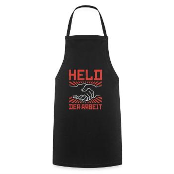 HÉROS DU TRAVAIL OSSI ARTISAN OUVRIÈRE DE LA RDA - Tablier de cuisine - noir - Devant - AI Model Male 185 dark (185cm)