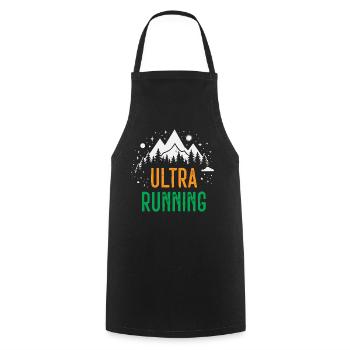 Ultra Running - Cooking Apron - black - Front - AI Model Male 185 dark (185cm)